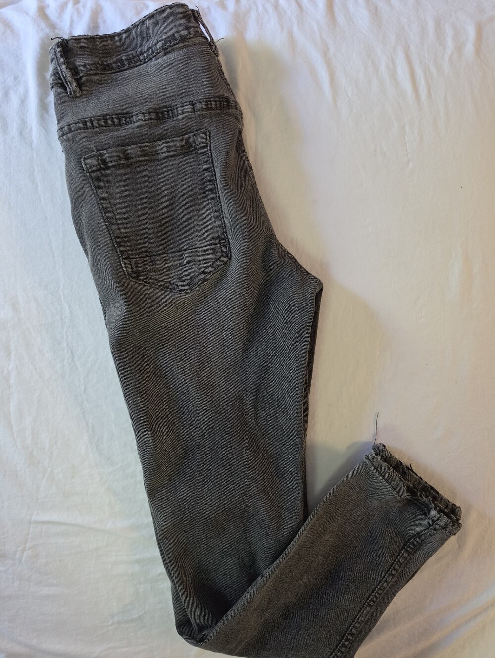 Cotton On Faded Black Tapered Moto Mens Jeans Sz 30